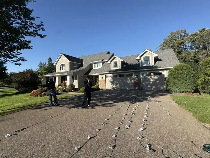 Christmas light installation project in Maple Plain, MN